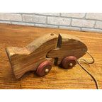 Vintage The Montgomery School House Fish Train Wooden Pull Toy Hand-Crafted