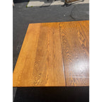 Vintage 1900s Solid Oak Farmhouse Large Extension Dining Table Jacobean English