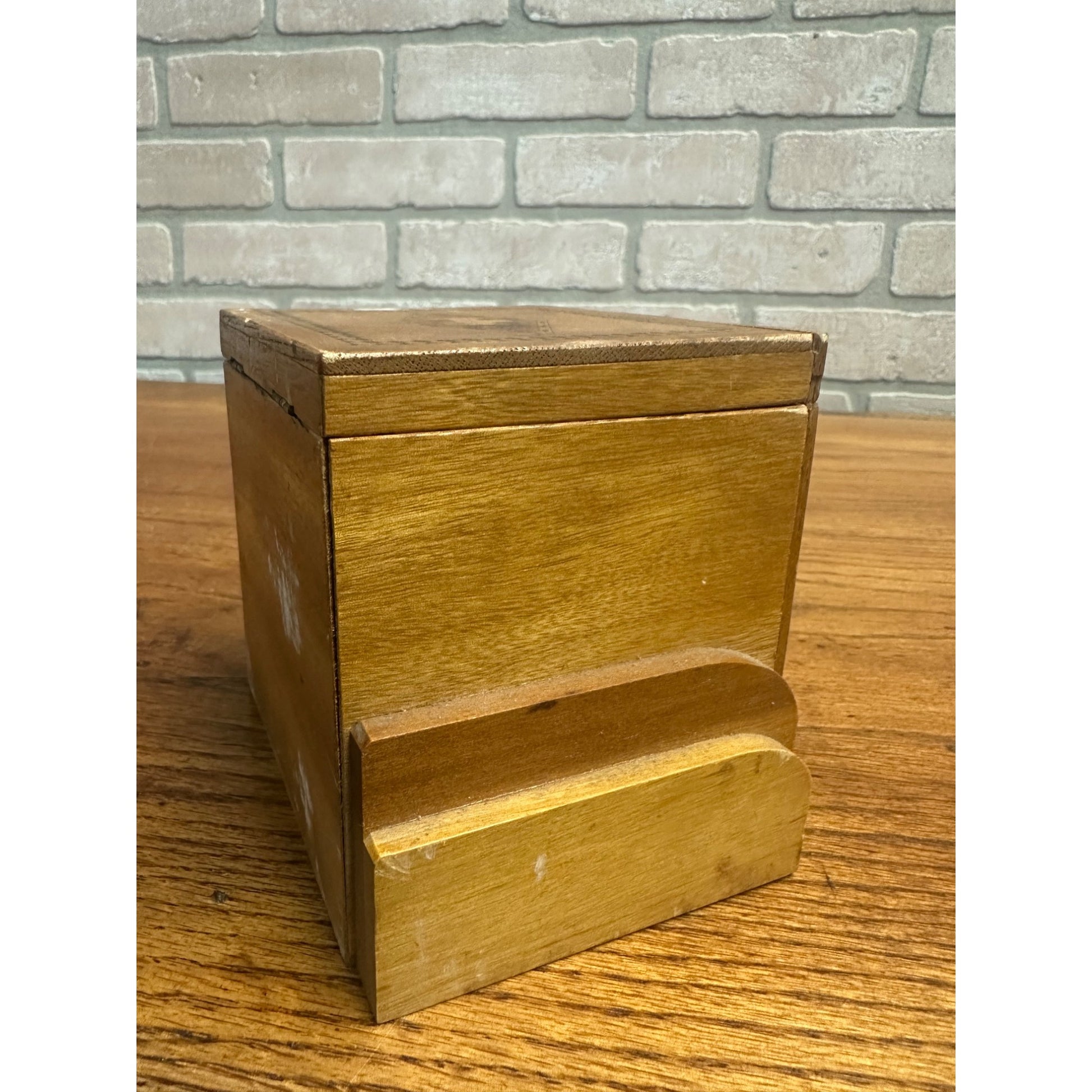 Rare Vintage Occupied Japan Scottie Dog Pop-Up Wooden Cigarette Dispenser Box