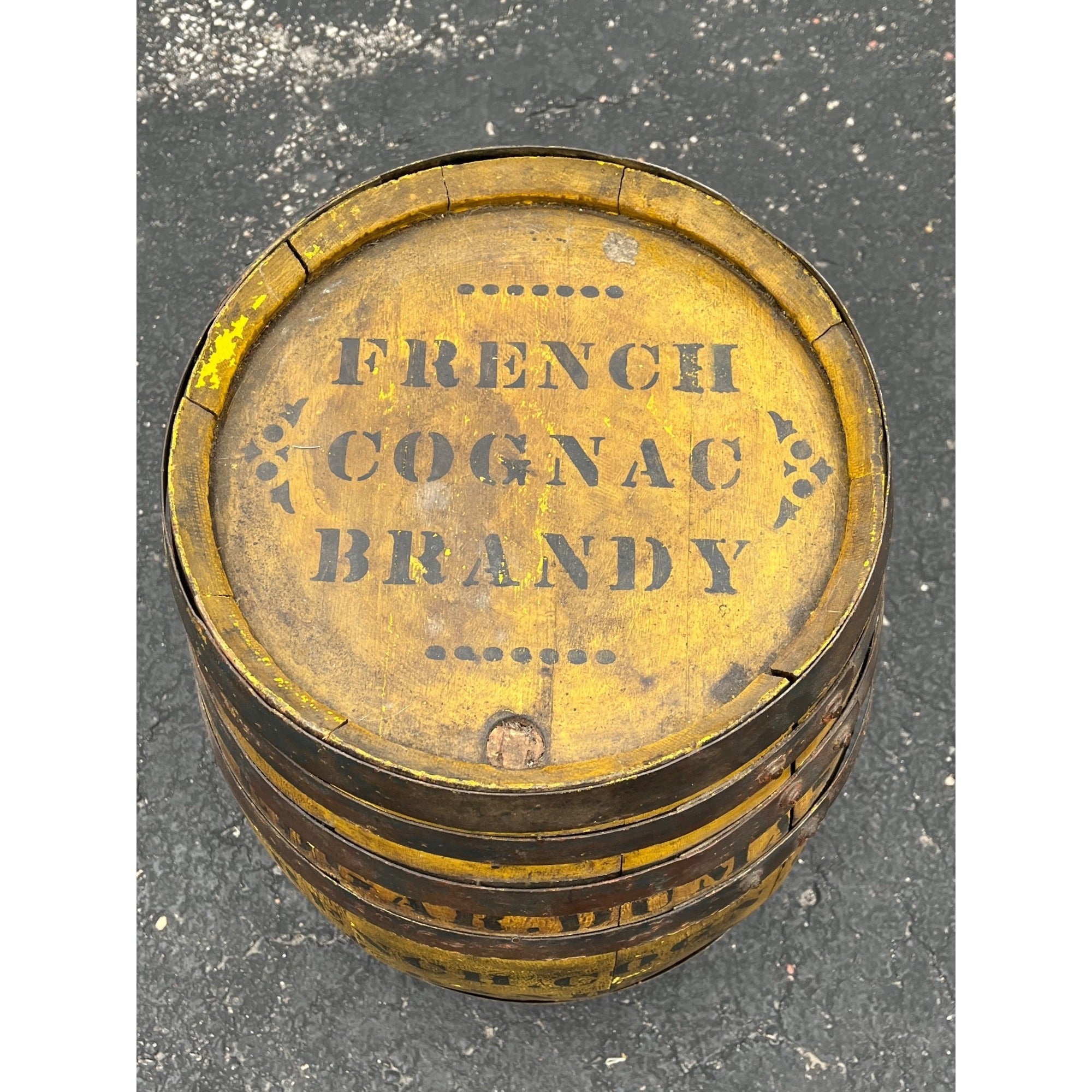 Original Pre-Pro French Brandy Whiskey Barrel Edgar Dumas Trade Advertising Ohio