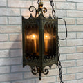 Vintage Hanging Gothic Revival Candle Pendant Lamp 1963 Lamp Fixture