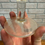 Vintage Hamm’s Beer Goblet Thumbprint Heavy Stemmed Schooner Drink Glass