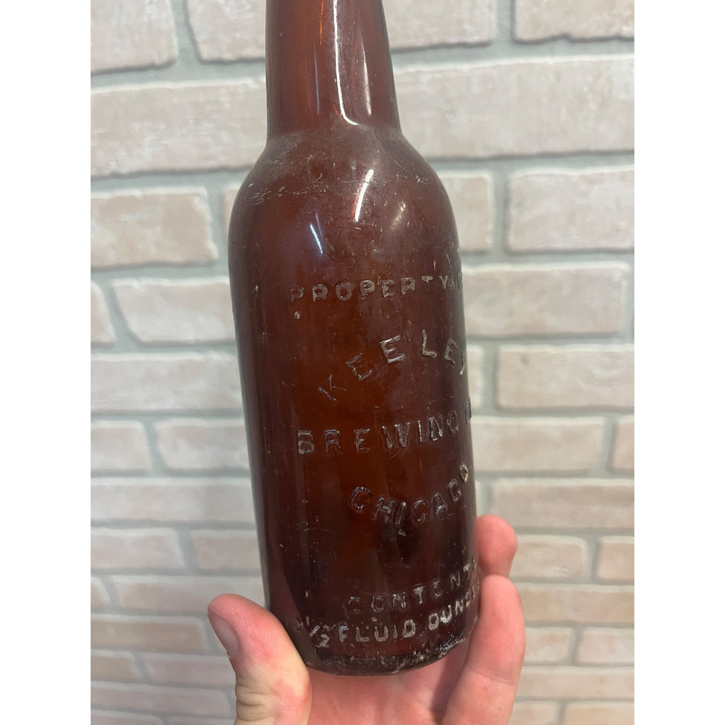 Vintage Keeley Brewing Co. Amber 12.5oz Beer Bottle ~ Chicago, Illinois