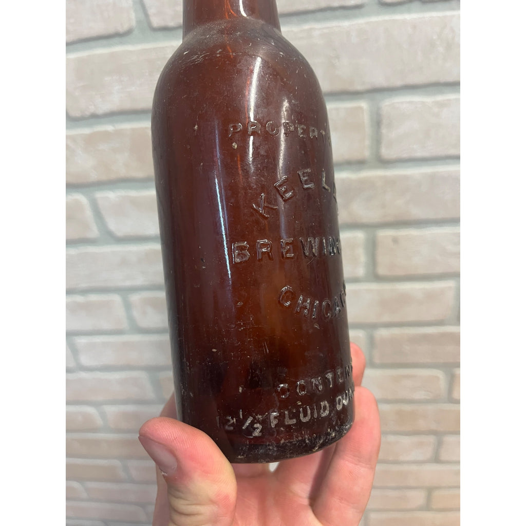 Vintage Keeley Brewing Co. Amber 12.5oz Beer Bottle ~ Chicago, Illinois