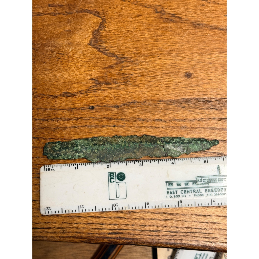 Authentic Copper Culture Spear Point Head Wisconsin Artifact Arrowhead Indian