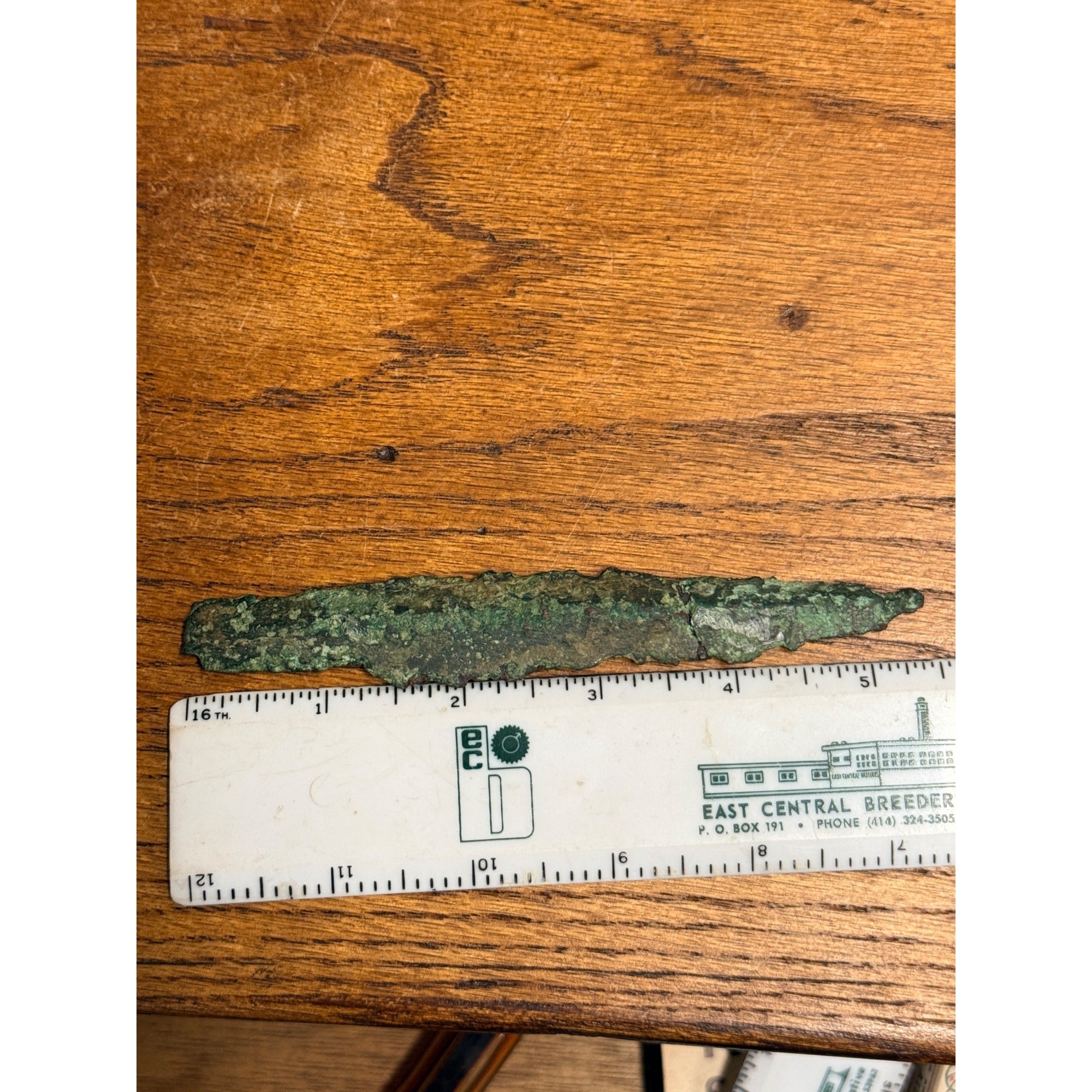 Authentic Copper Culture Spear Point Head Wisconsin Artifact Arrowhead Indian