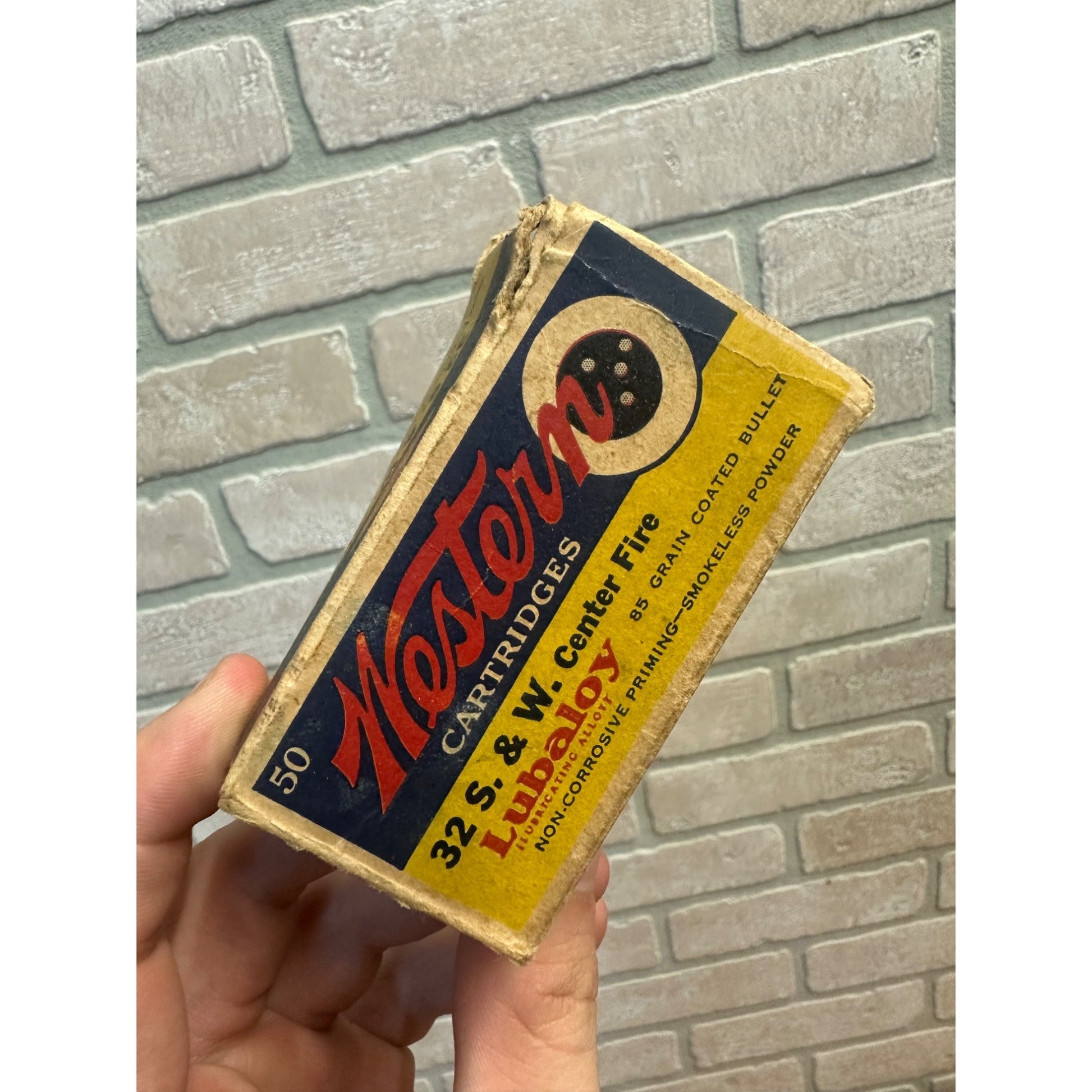 Western Cartiges 32 S. & W. Center Fire 85 Grain Coated Bullet EMPTY BOX