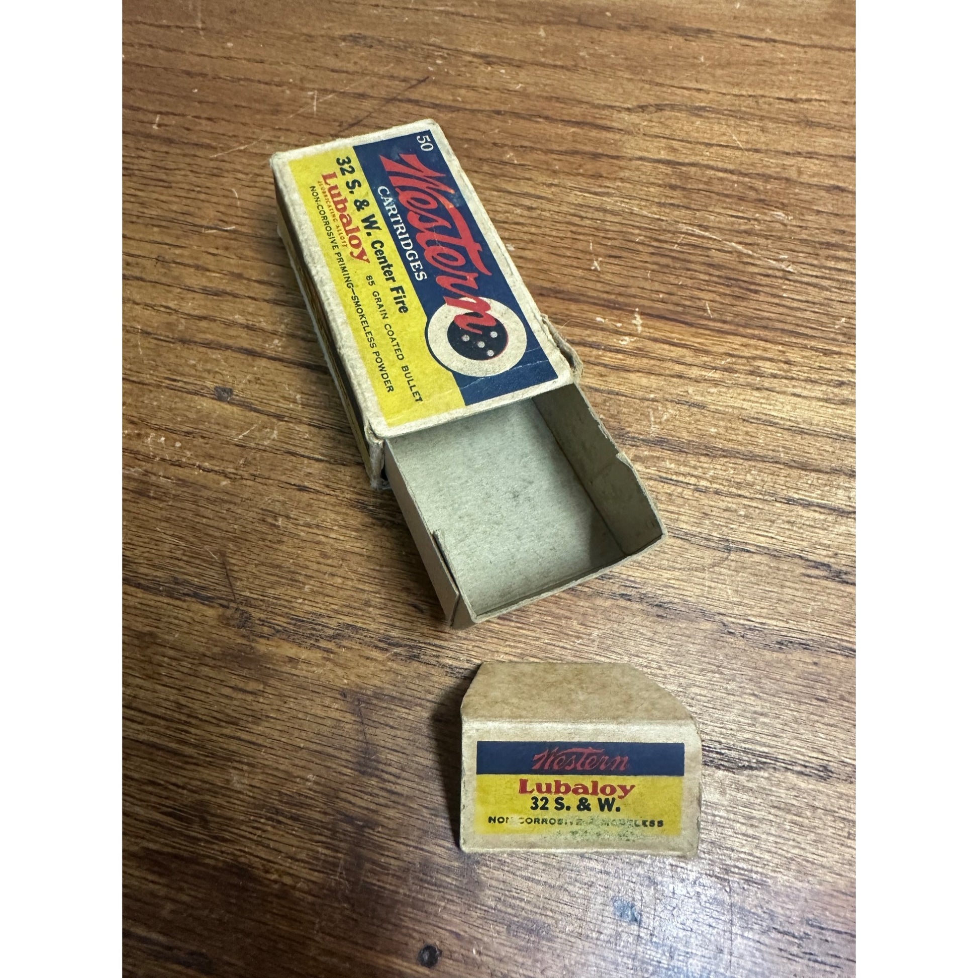 Western Cartiges 32 S. & W. Center Fire 85 Grain Coated Bullet EMPTY BOX