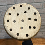 RARE Antique Primitive 19th Century Cheese Stainer Stoneware Salt Glaze Double Handle
