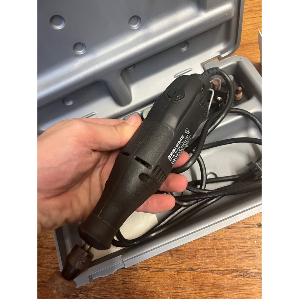 Vintage Electric Dremel Moto-Tool Variable Speed Keyless Chuck Model 395-3 With Storage Case Works