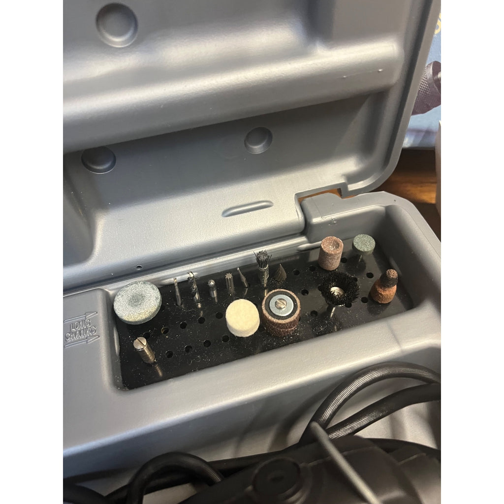 Vintage Electric Dremel Moto-Tool Variable Speed Keyless Chuck Model 395-3 With Storage Case Works