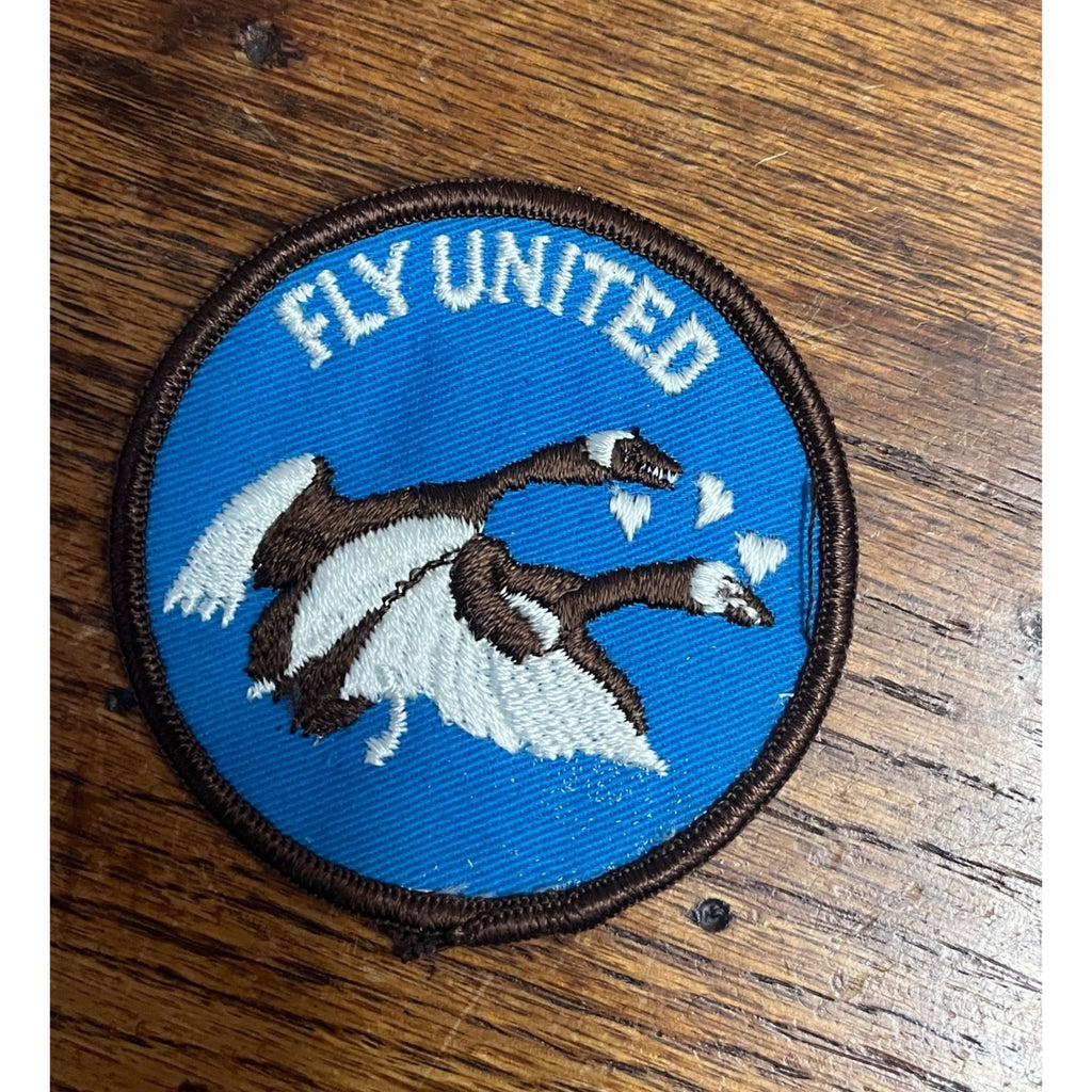 Vintage Fly United Patch United Airlines Vintage 1960’s/1970’s NOS Gag Novelty