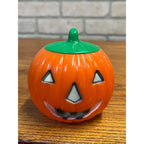 Vintage Halloween Pulpco Plastic Battery Operated Candle Jack o' Lantern JOL