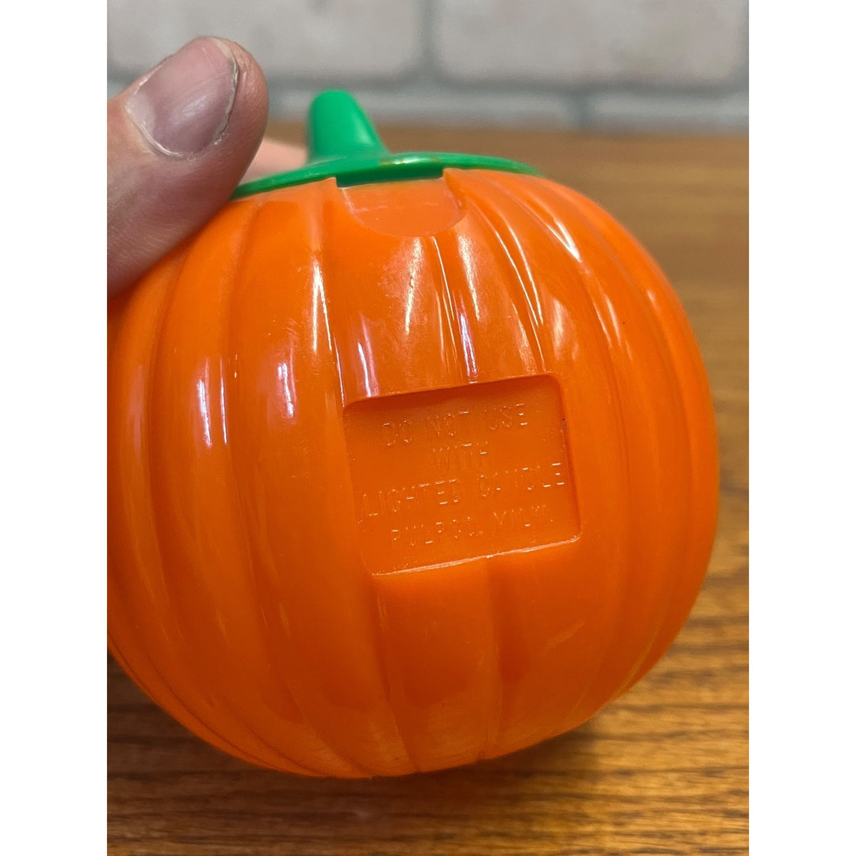 Vintage Halloween Pulpco Plastic Battery Operated Candle Jack o' Lantern JOL