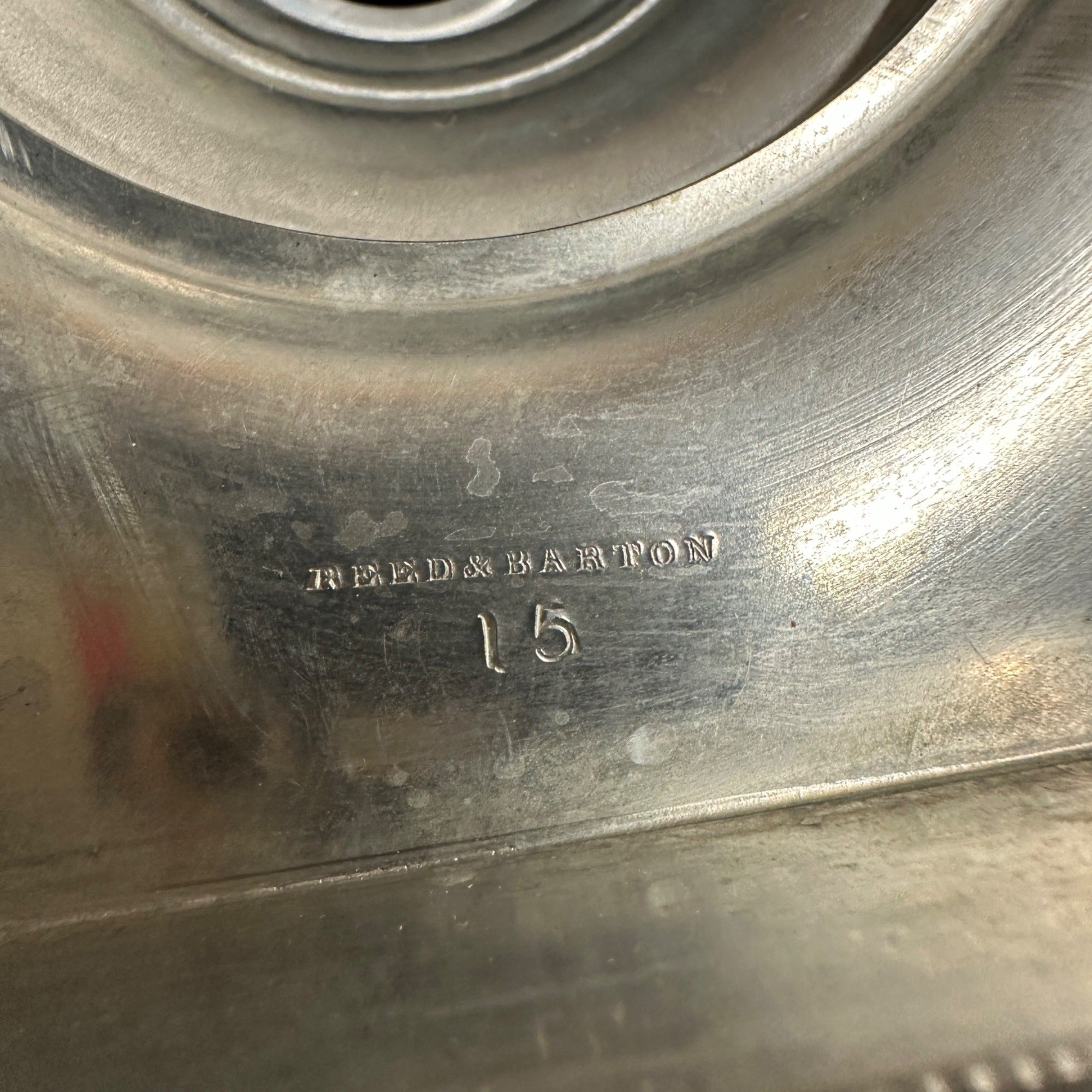 Ornate Reed & Barton Ornate Candlestick Candle Stick Single Silver Tone # 15