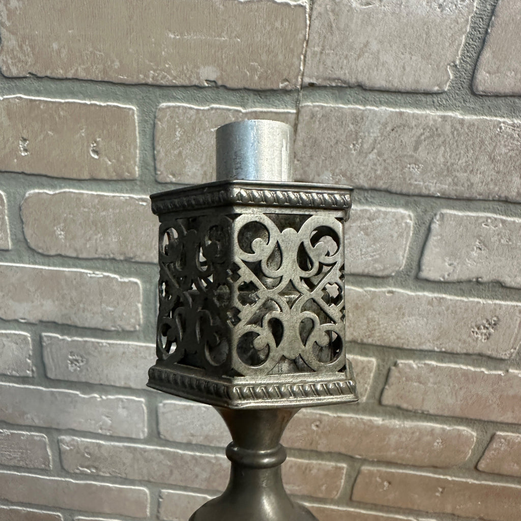 Ornate Reed & Barton Ornate Candlestick Candle Stick Single Silver Tone # 15