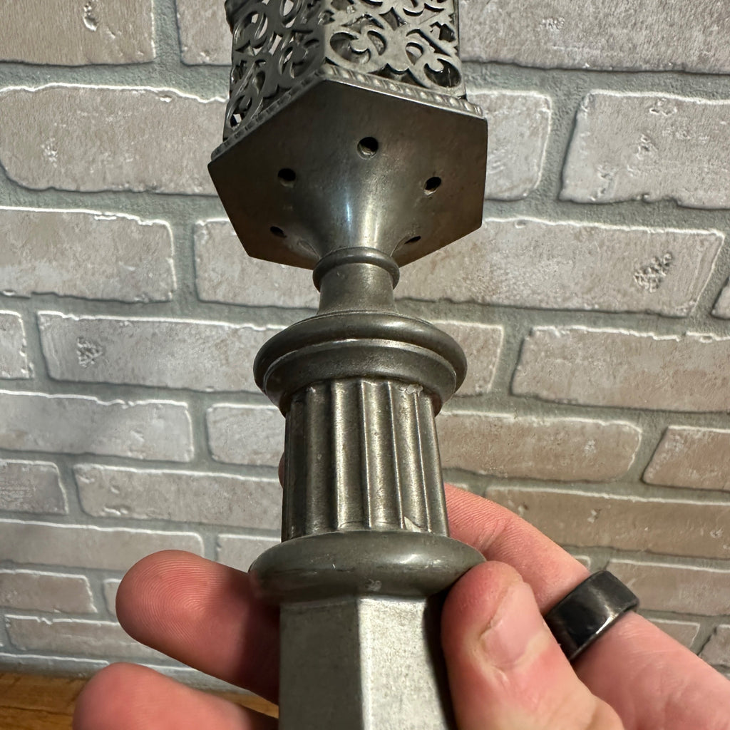 Ornate Reed & Barton Ornate Candlestick Candle Stick Single Silver Tone # 15