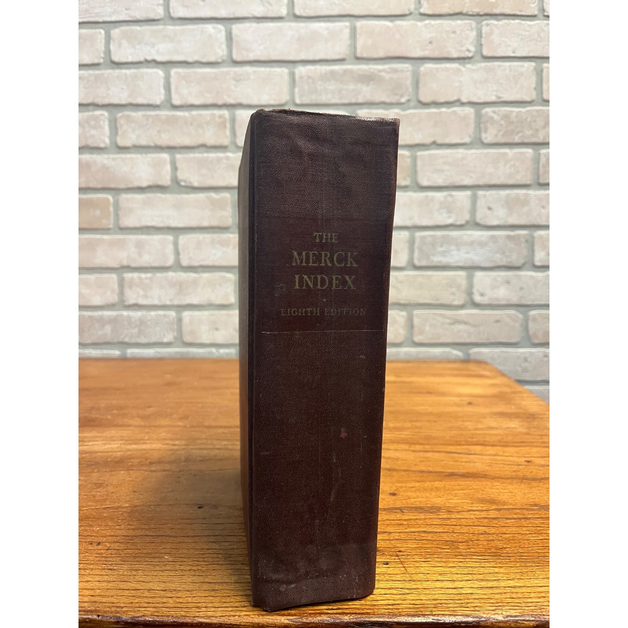 1968 The Merck Index Chemicals Drugs Pharmacy Hardcover Book 8th Edition