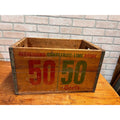 Vintage John Graf Soda Pop Wooden Crate Bottle Case Milwaukee Wis 50/50 Wood