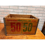 Vintage John Graf Soda Pop Wooden Crate Bottle Case Milwaukee Wis 50/50 Wood