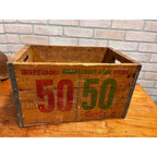 Vintage John Graf Soda Pop Wooden Crate Bottle Case Milwaukee Wis 50/50 Wood