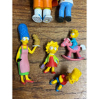 Vintage The Simpsons 6 Figure Lot Homer Marge Bart Lisa Maggie PVC Figurines