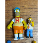Vintage The Simpsons 6 Figure Lot Homer Marge Bart Lisa Maggie PVC Figurines
