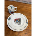 Vintage Beatrix Potter 8" Plate & Coffee Mug Wedgwood England Frederick Warne