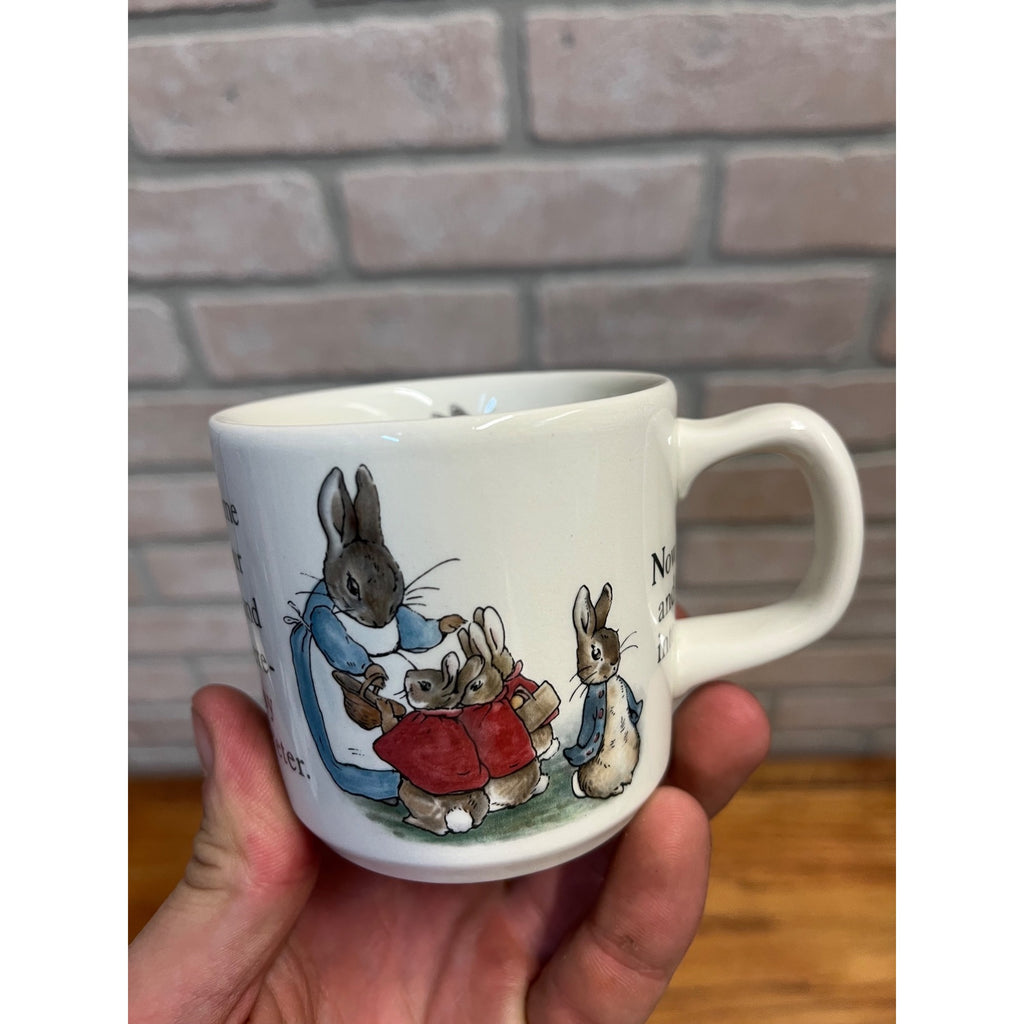 Vintage Beatrix Potter 8" Plate & Coffee Mug Wedgwood England Frederick Warne