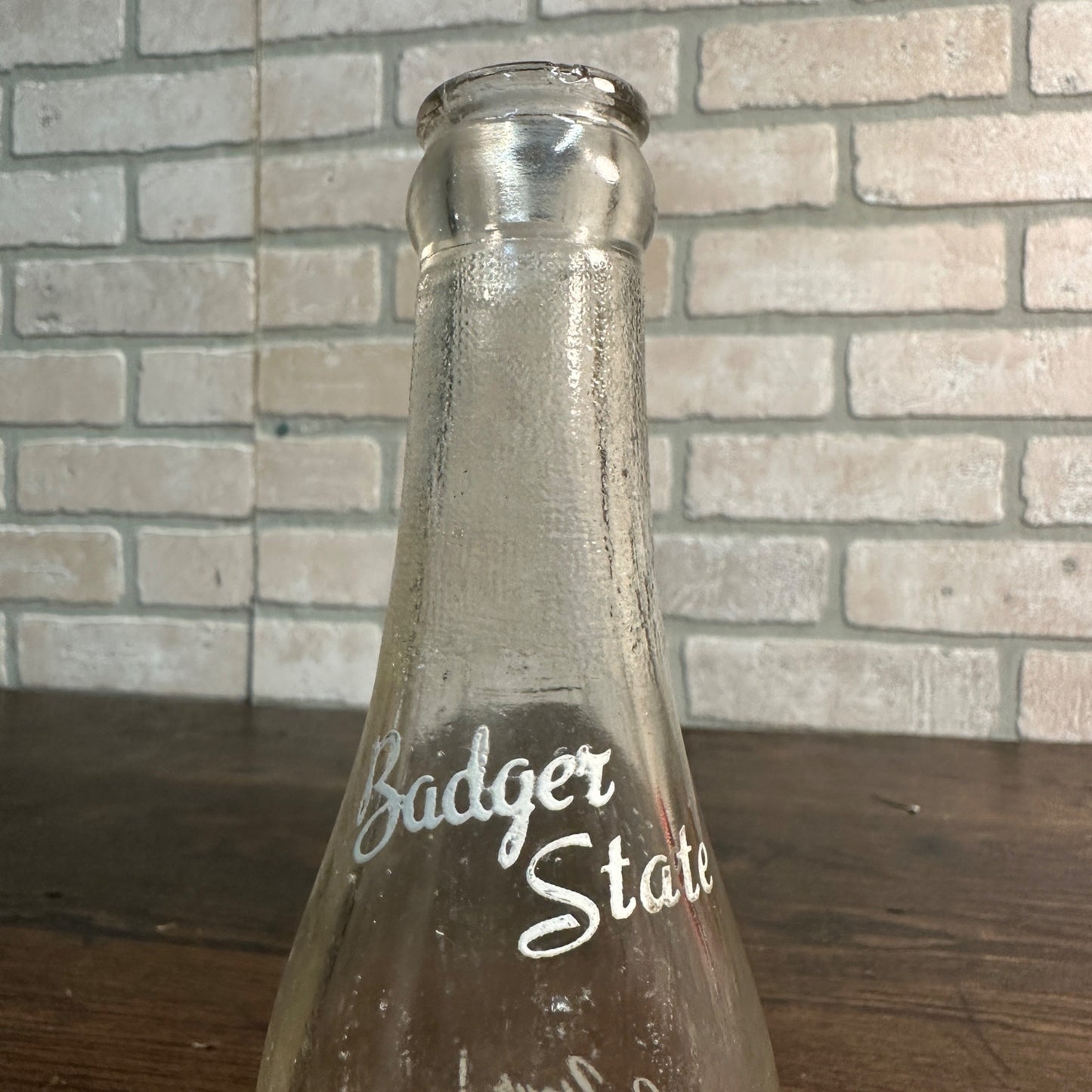 Vintage 1950s 7oz  Beverage Bottle - Badger State Bottling Co. Watertown Wis