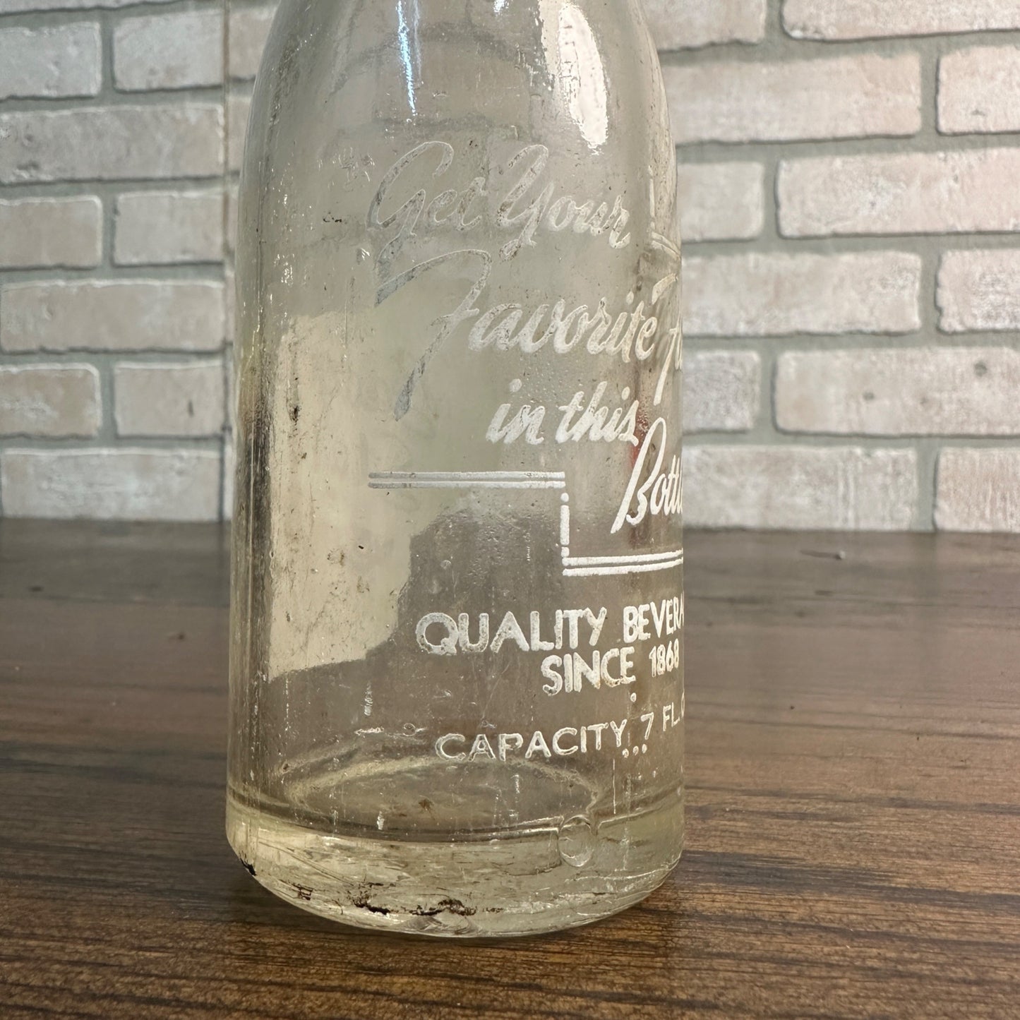 Vintage 1950s 7oz  Beverage Bottle - Badger State Bottling Co. Watertown Wis