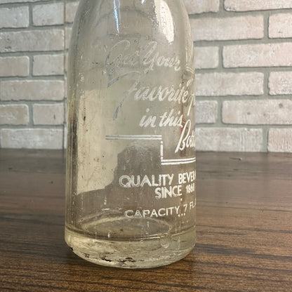 Vintage 1950s 7oz  Beverage Bottle - Badger State Bottling Co. Watertown Wis