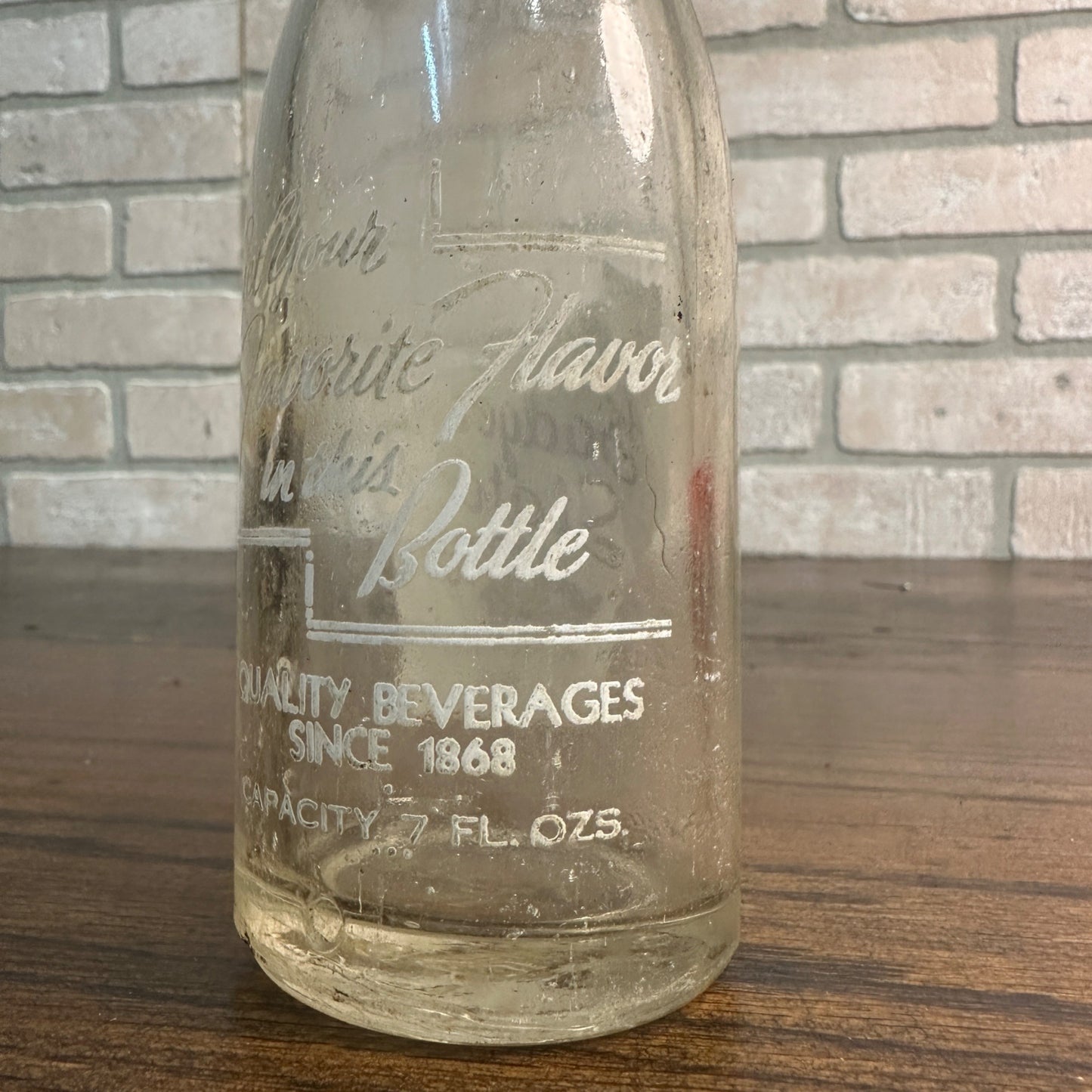 Vintage 1950s 7oz  Beverage Bottle - Badger State Bottling Co. Watertown Wis