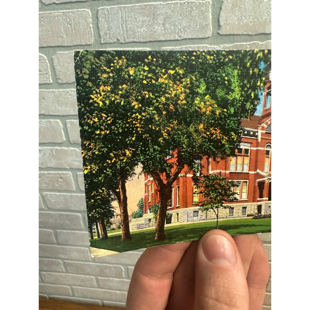Fond du Lac Wisconsin Court House Building Postcard Colored WI Wis