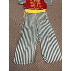 Vintage c1950 Child's Hobo / Tramp Halloween Costume with Molded Rubber Character Mask