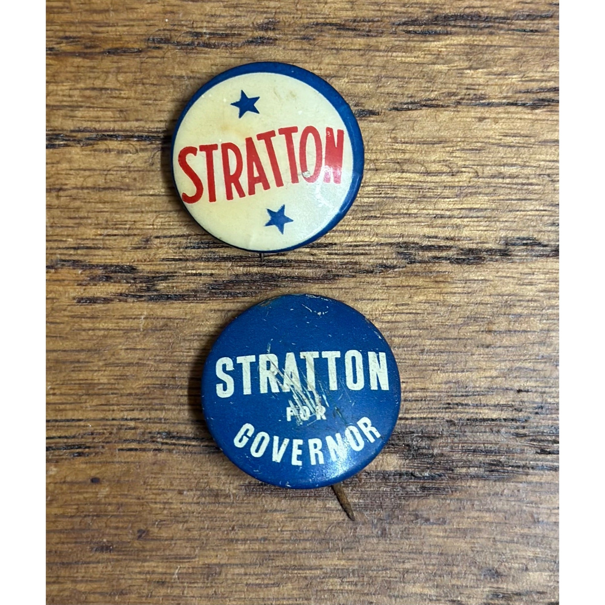 Vintage 1950s William Stratton Governor Illinois Political Campaign Pins Buttons Pinbacks Lot