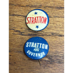 Vintage 1950s William Stratton Governor Illinois Political Campaign Pins Buttons Pinbacks Lot