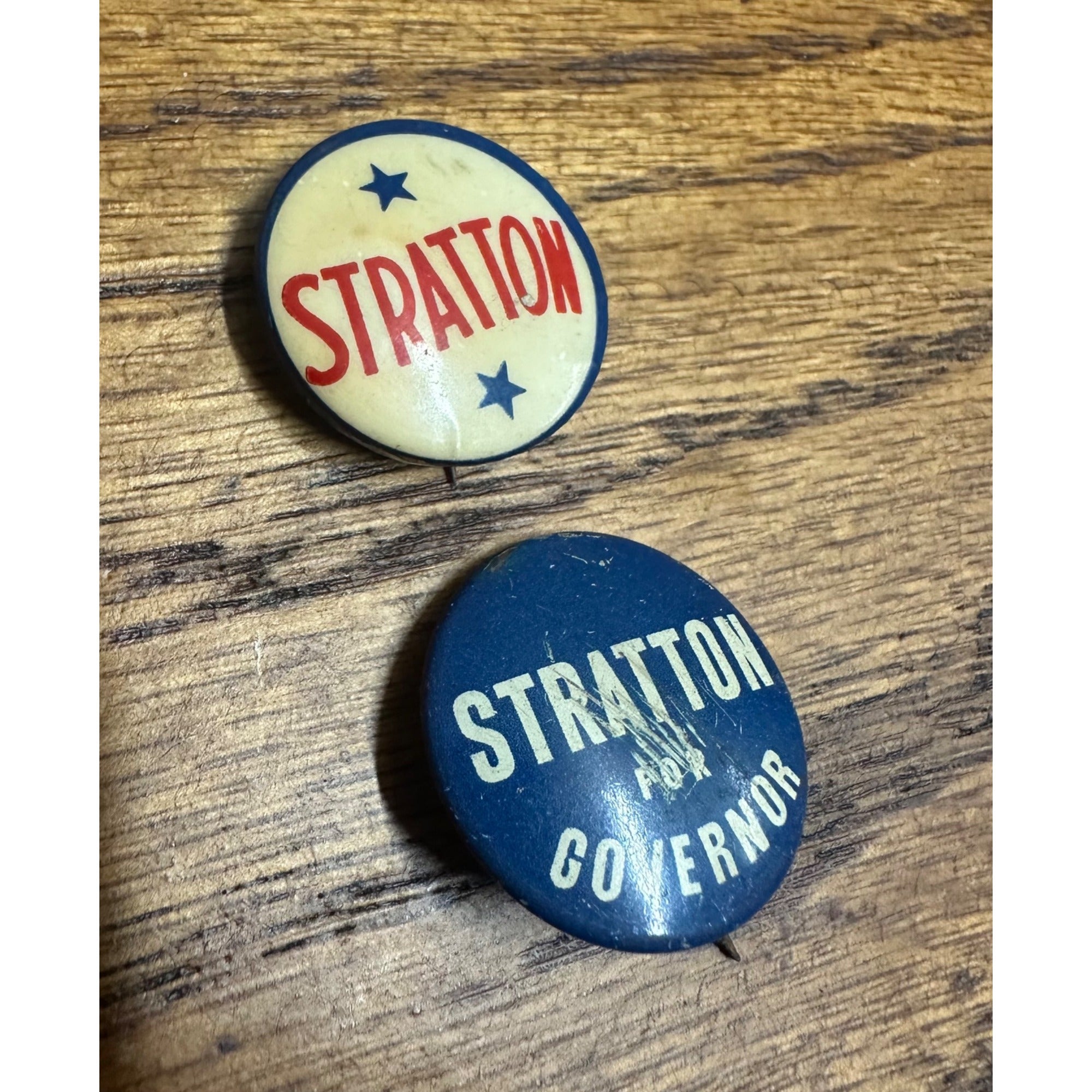 Vintage 1950s William Stratton Governor Illinois Political Campaign Pins Buttons Pinbacks Lot