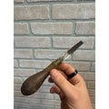 Vintage C.S. Osborne Leather Edge Groove Channel Cutter Tool Wooden handle 1/4