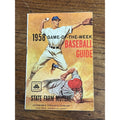 Original Vintage 1958 Game of the Week Baseball Guide Book Yankees Red Sox ++
