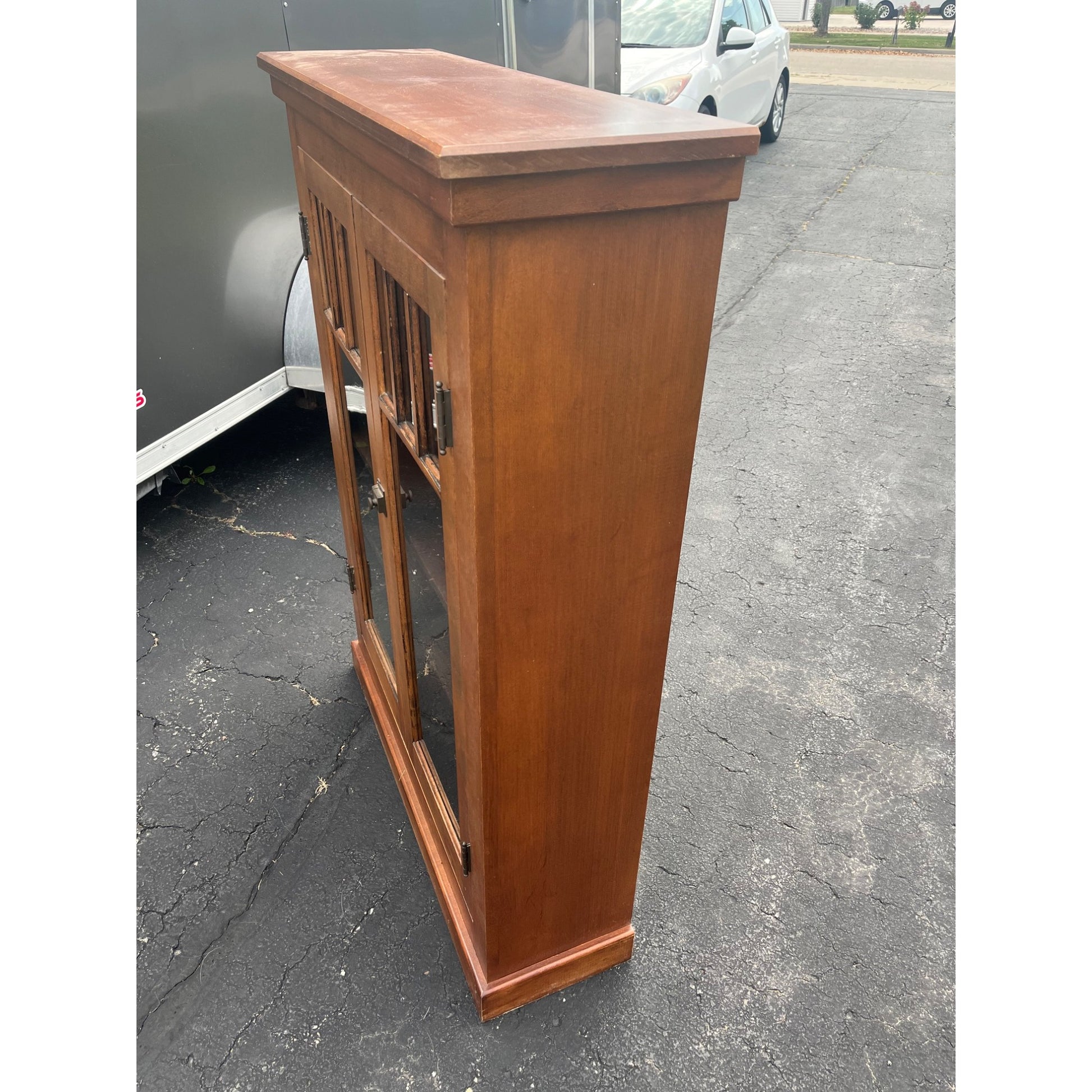 Vintage Mid-Century 1950s Bookshelf / Book Case Mission Arts & Crafts Style