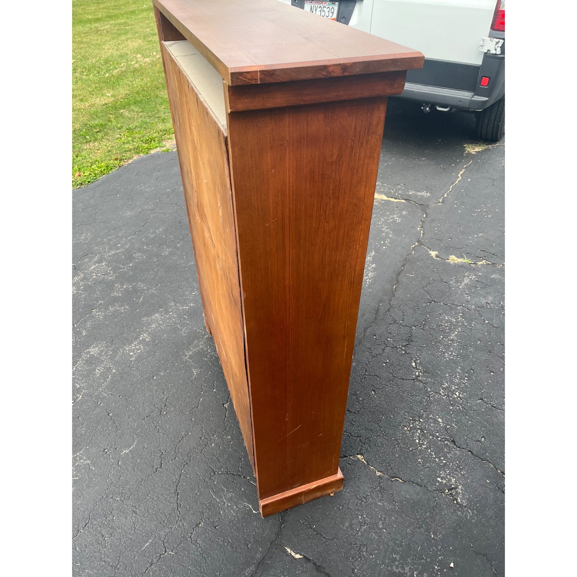 Vintage Mid-Century 1950s Bookshelf / Book Case Mission Arts & Crafts Style