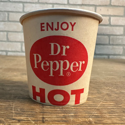 SCARCE Dr Pepper HOT Paper Soda Sample Cup Promotional