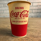 Vintage 7oz Have A Coke Coca Cola Signs of Taste Paper Wax Cup Soda Lily