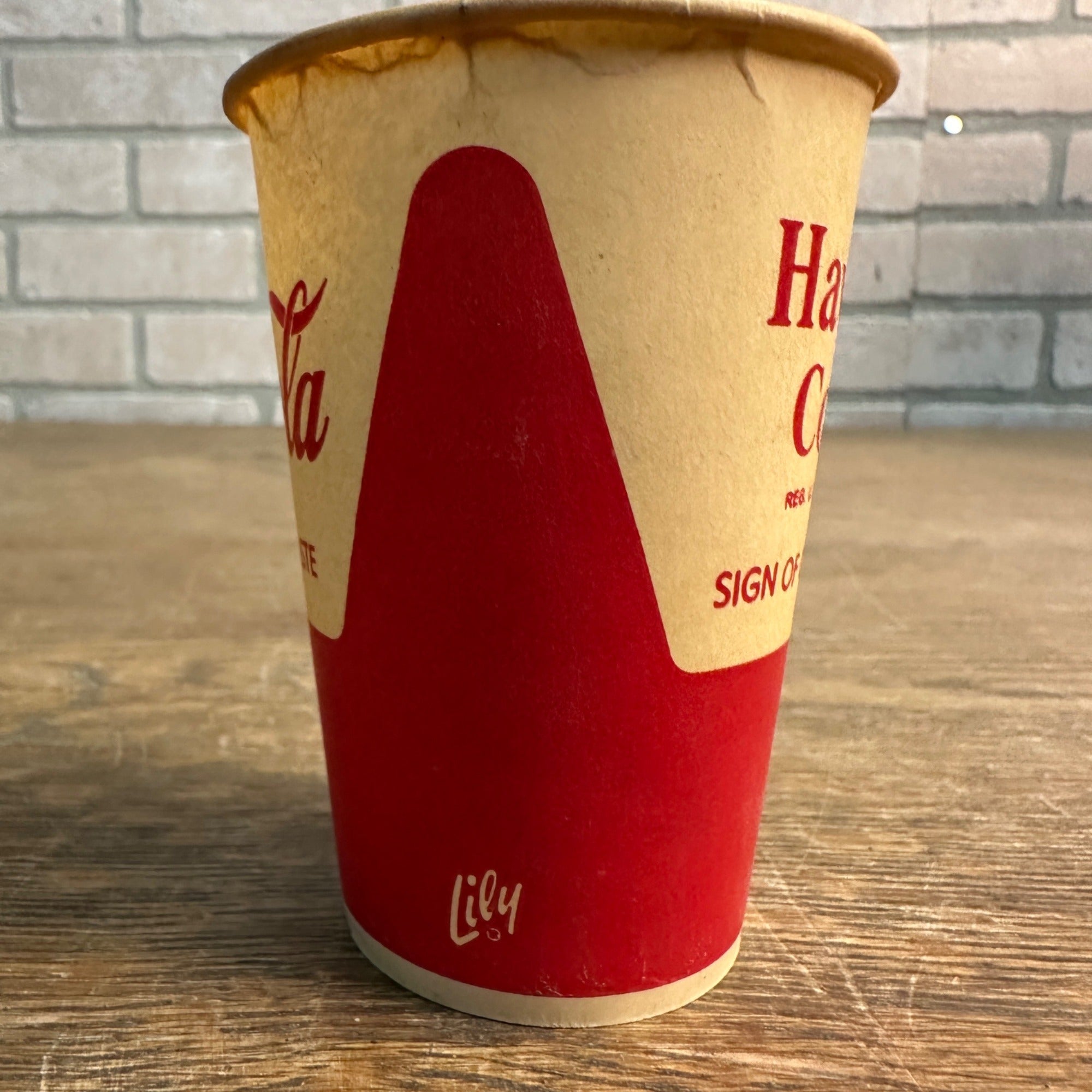 Vintage 7oz Have A Coke Coca Cola Signs of Taste Paper Wax Cup Soda Lily