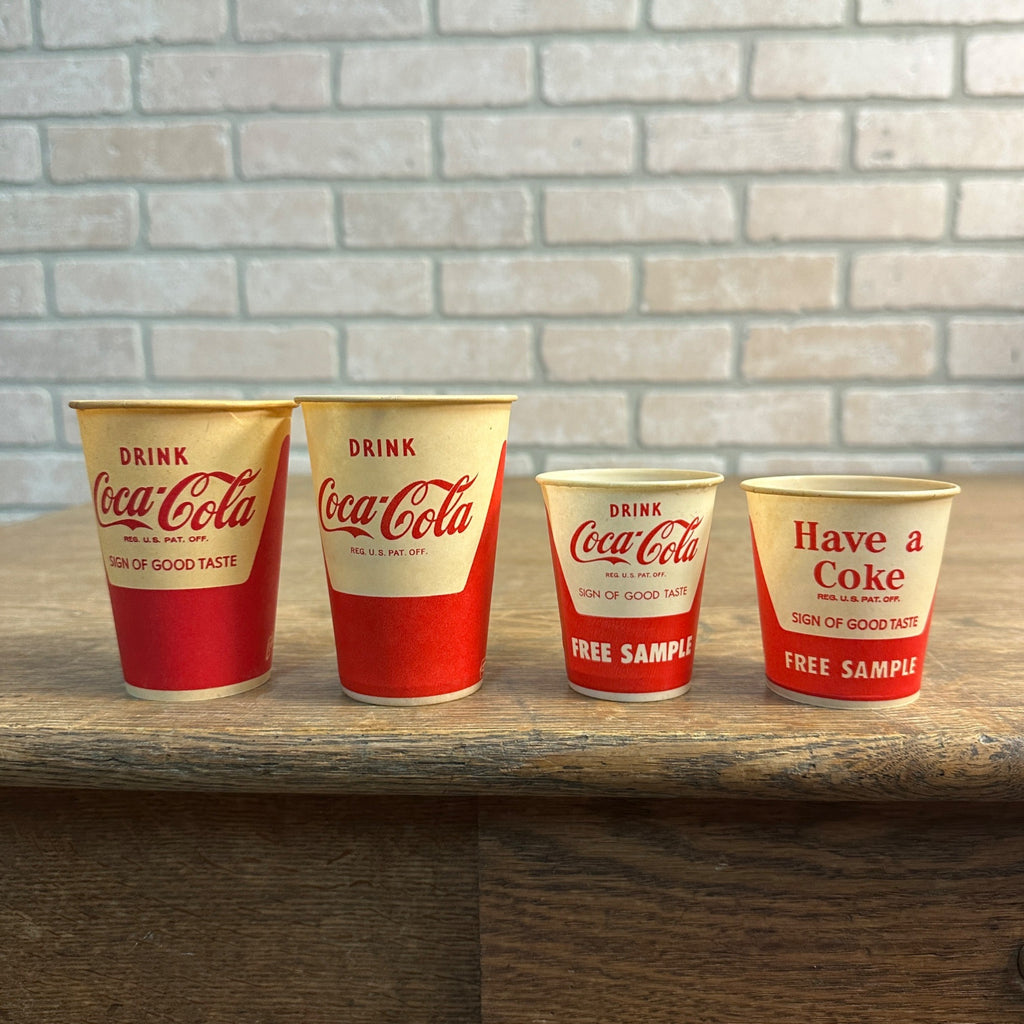 Vintage 7oz Have A Coke Coca Cola Signs of Taste Paper Wax Cup Soda Lily