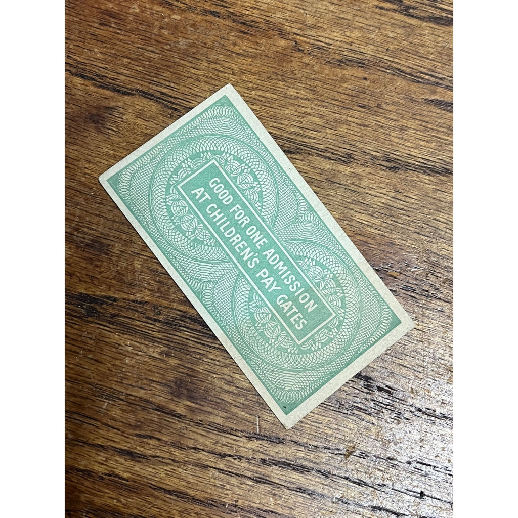 1893 World's Columbian Exposition Children's Special Ticket