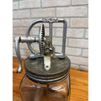 Dazey Mfg Co Butter Churn 34B w/ Handblown 3 Quart No.30 Glass In Working Order