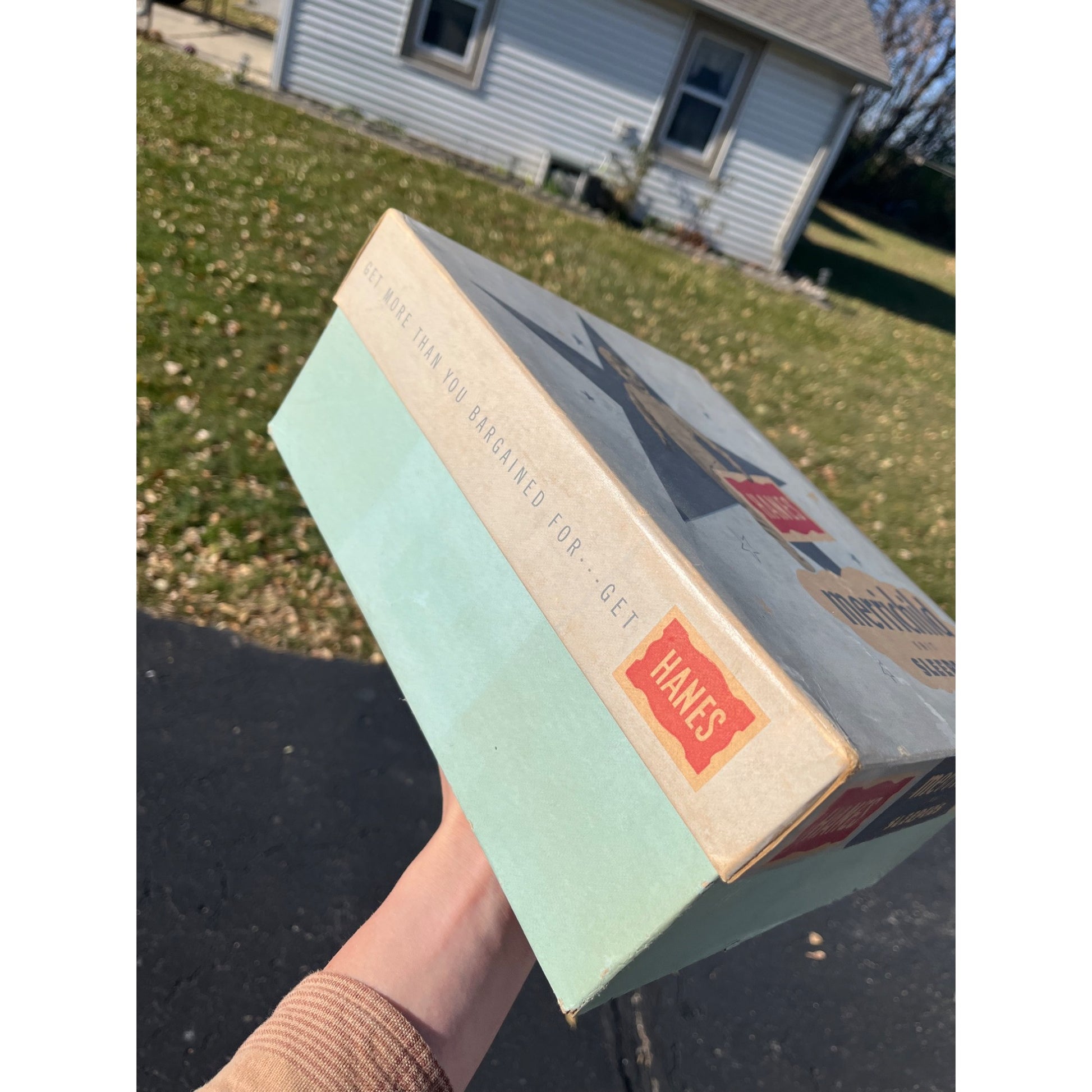 Vintage 1940s Hanes  MerriChild Sleepers Bottoms Store Display Empty Box Child's