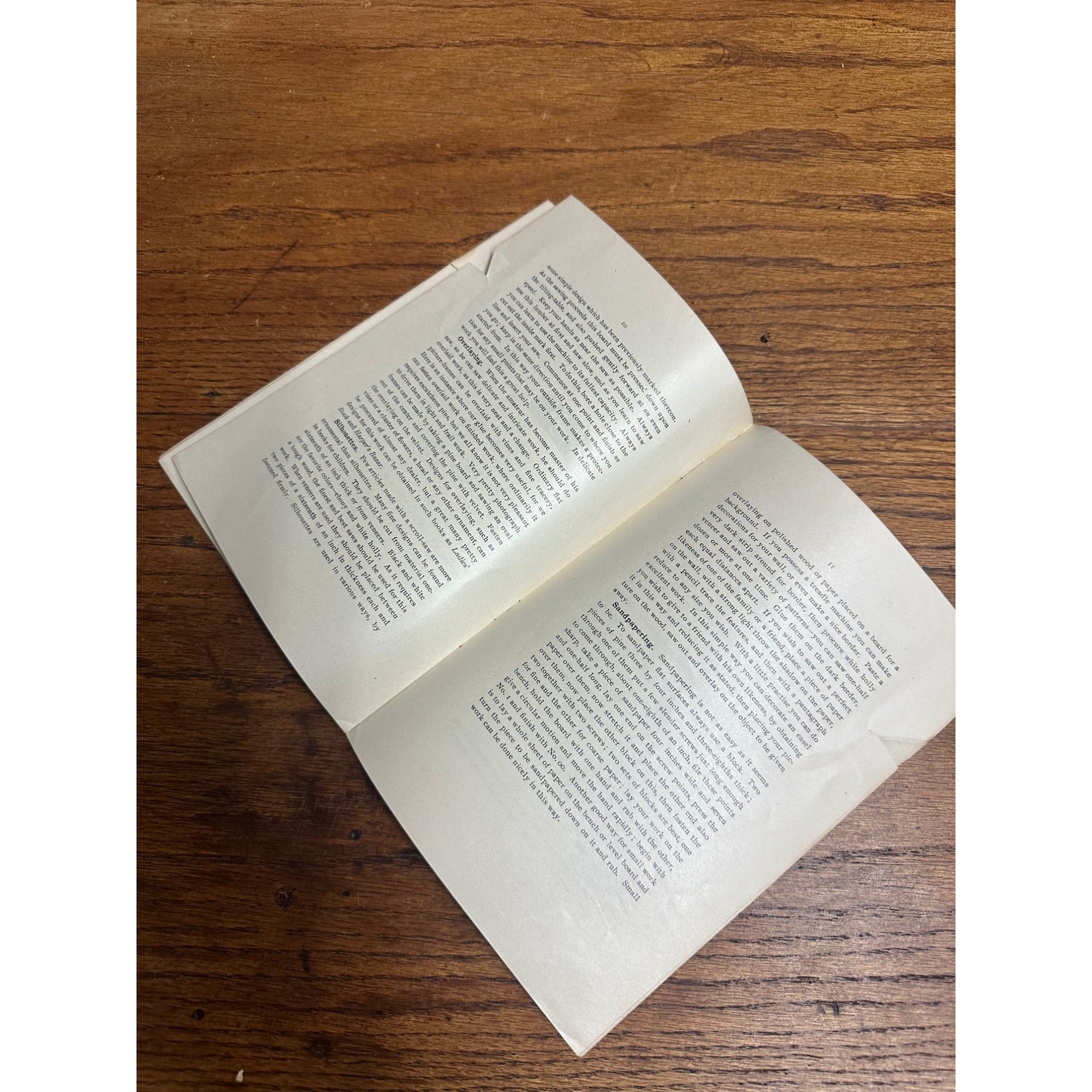 Vintage 1900s Manual of Fret-Sawing & Wood Carving Tool Carpentry Guide Booklet